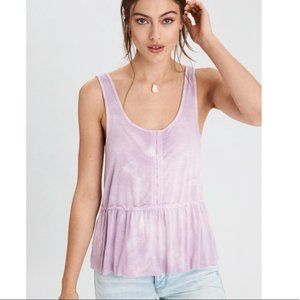 AEO soft & sexy tie dye babydoll tank top Medium